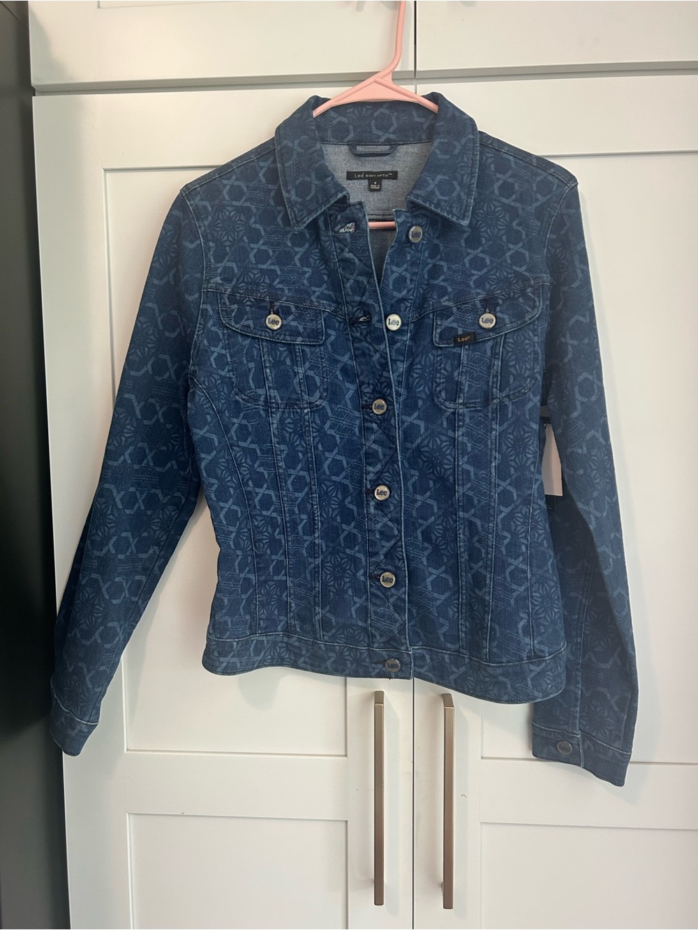 Lee Blue Patterned Denim Jacket